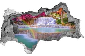 Nálepka fototapeta 3D výhled Vodopád v lese nd-b-87130730
