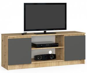 Stolek pod TV RTV 140 2D 1P dub artisan / šedý