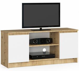 Stolek pod TV RTV 120 2D 1P dub artisan / bílý