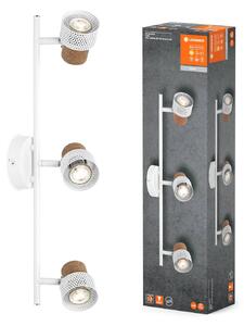 LEDVANCE LED stropní bodový svítidlo Cork, GU10, 3 světla, dlouhé, bílé