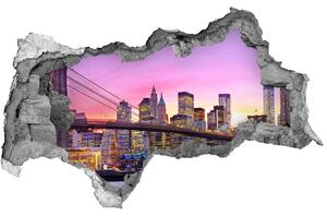 Fototapeta díra na zeď 3D Manhattan New York nd-b-88002483
