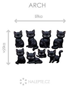 Černé kočky arch 47 x 31 cm