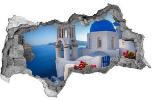Fototapeta díra na zeď 3D Santorini Řecko nd-b-87829826