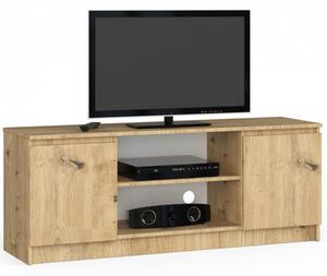 Stolek pod TV RTV 140 2D 1P dub artisan