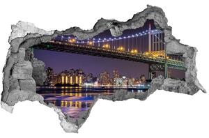 Fototapeta díra na zeď 3D Most v New Yorku nd-b-88613776