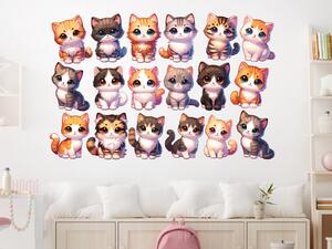 Barevné kočičky arch 153 x 100 cm