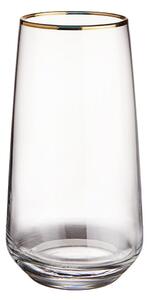 TOUCH OF GOLD Sklenice na longdrink se zlatým okrajem 480 ml