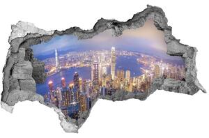 Fototapeta díra na zeď 3D Hongkong panorama nd-b-89343951