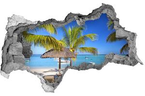 Nálepka fototapeta 3D výhled Pláž Mauricius nd-b-89713117
