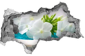 Fototapeta díra na zeď Bílé květiny spa nd-b-89406381
