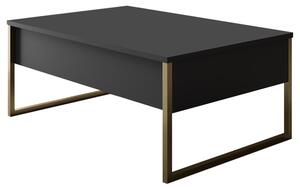 Konferenční stolek LUXE antracitová/zlatá