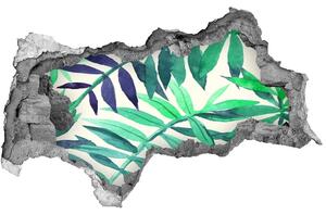 3D díra na zeď Tropické listí nd-b-89951798