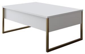 Konferenční stolek LUXE bílá/zlatá