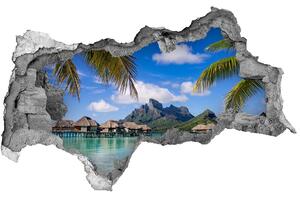 Nálepka fototapeta 3D Palmy na Bora Bora nd-b-90274909