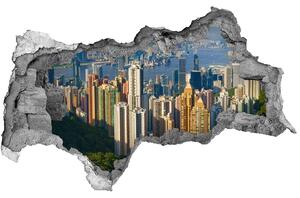 Fototapeta díra na zeď 3D Hongkong panorama nd-b-90238708