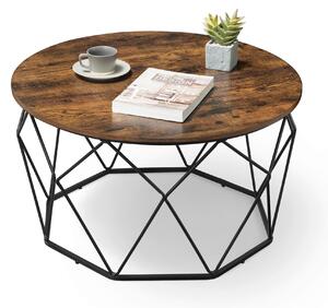 KONFERENČNÍ STOLEK, hnědá, černá, kov, kompozitní dřevo, 80/80/45 cm MID.YOU - Konferenční stolky, Online Only