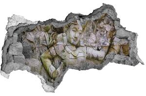 Fototapeta díra na zeď 3D Kamenná socha nd-b-90661239