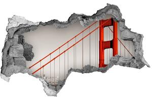 Fototapeta díra na zeď 3D Most San Francisco nd-b-91736681