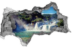 Díra 3D foto tapeta nálepka Vodopády Krka nd-b-92934711