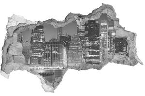 Díra 3D foto tapeta nálepka Manhattan noc nd-b-94703555