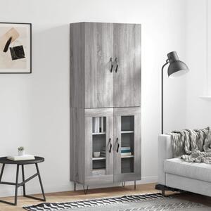 Skříň highboard šedá sonoma 69,5 x 34 x 180 cm kompozitní dřevo 3198071