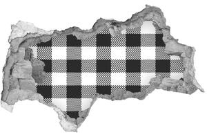 Samolepící díra nálepka Černobílá mříž nd-b-95889836