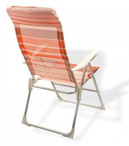DEMA Plážová sklápěcí židle Baltimore oranžová