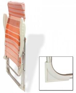 DEMA Plážová sklápěcí židle Baltimore oranžová