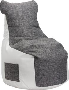 SEDACÍ VAK, šedá, bílá Carryhome - Sedací vaky