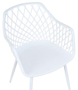 Sada 2 jídelních židlí bílé NASHUA II