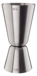 MANHATTAN Barová odměrka 2cl/4cl - stříbrná
