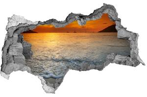 Díra 3D fototapeta nálepka Západ slunce moře nd-b-97995760