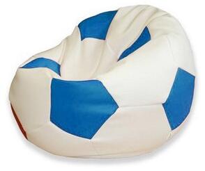 Sedací vak fotbalový míč bílo-modrý EMI