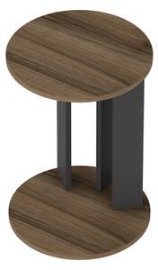 Přístavný stolek EMA ořech/antracitová