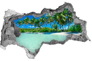 Samolepící díra na stěnu Tropická pláž nd-b-99365379