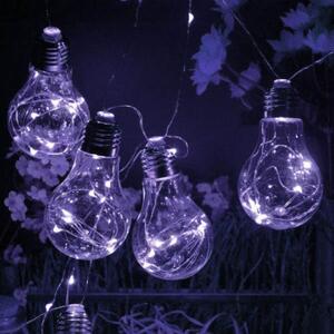 SPRINGOS LED žárovky Edison 2,2 m, 50 LED, 3x AA, studená bílá, 10 ks CL0067