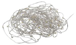 TWINE LIGHTS Světelný řetěz s USB 100 světel - stříbrná