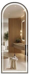 Rea Stojanové zrcadlo 60x170 cm s regulovatelným LED osvětlením HOM-07051 černé