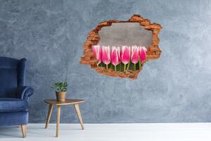 Samolepící nálepka na zeď Růžové tulipány nd-c-102142486