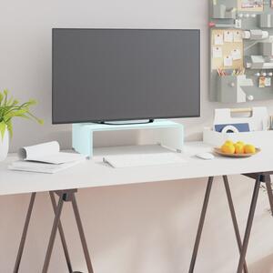 TV stolek / podstavec na monitor sklo zelený 40 x 25 x 11 cm