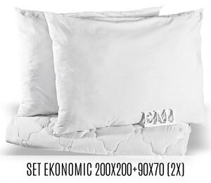 Set manželské přikrývky a polštářů Ekonomic 200x200 + 90x70 (2x) EMI