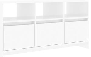 TV skříňka bílá s vysokým leskem 102x37,5x52,5 cm dřevotříska