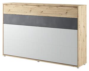 Sklápěcí postel CONCEPT JUNIOR dub artisan/šedá, 120x200 cm