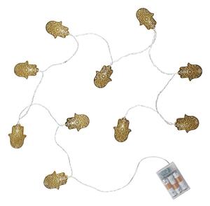 FATIMA LED Světelný řetěz kovový 10 světel