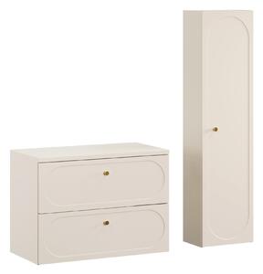 Comad Set koupelnového nábytku Donna Sand 80 písková (3 kusy nábytku)