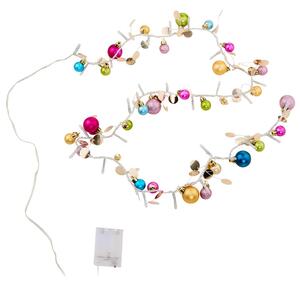 JOLLY LIGHTS LED Světelný řetěz s USB s kuličkami - růžová/modrá