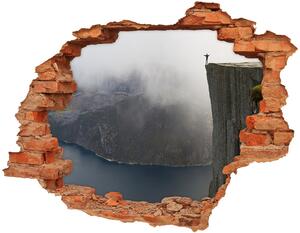Díra 3D ve zdi nálepka Norský útes nd-c-106891246