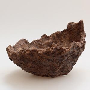 E-bonsai Keramická Skořápka 18 x 16 x 13,5 cm hnědá