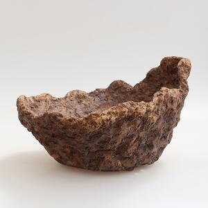 E-bonsai Keramická Skořápka 23,5 x 20 x 16,5 cm hnědá