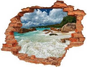 Díra 3D ve zdi na stěnu Pláš Seychely nd-c-107860755